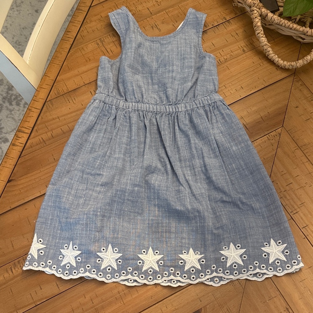 Cat & Jack Blue Kids Dress with Star Details